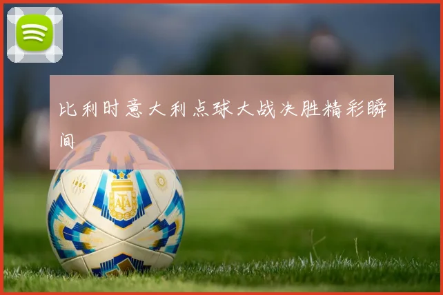 比利时意大利点球大战决胜精彩瞬间