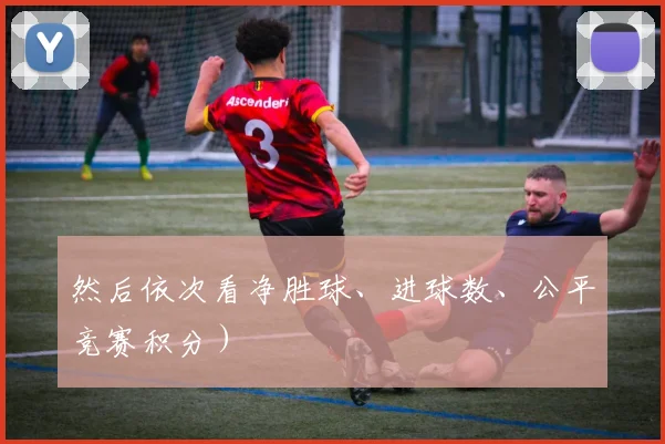 然后依次看净胜球、进球数、公平竞赛积分）